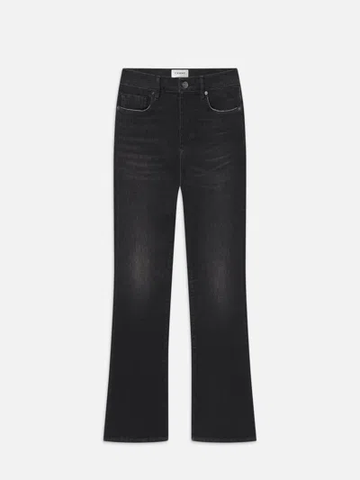 Frame Le Mini Bootcut Jeans In Black