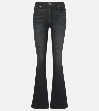 Frame Le Mini High-rise Bootcut Jeans In Grey