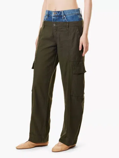 FRAME LE MIX CARGO BARREL PANTS IN WHIPLASH