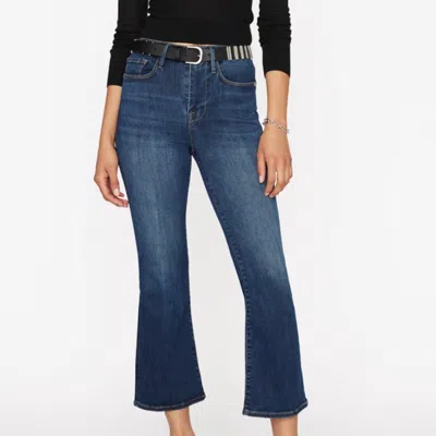 Frame Le One Crop Mini Boot Denim In Hanbury In Blue