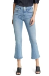 Frame Le One Crop Mini Bootcut Organic Cotton Blend Jeans In Casper