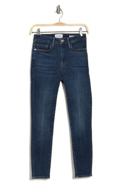 Frame Le High Sanctuary Skinny Crop Jean In Blue