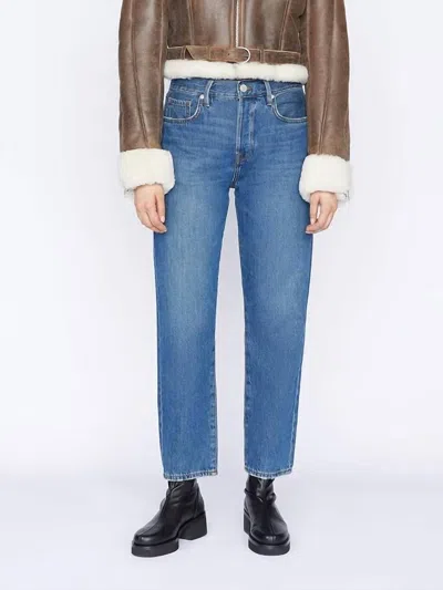 Frame Le Original High-rise Denim Jeans In Orcutt In Blue