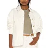 Frame Le Oversized Jacket In Au Natural In Gray