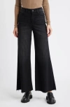 Frame Le Palazzo Cropped Jeans In Tilt Raw After