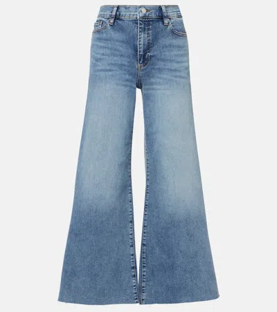 FRAME LE PALAZZO CROP HIGH-RISE WIDE-LEG JEANS