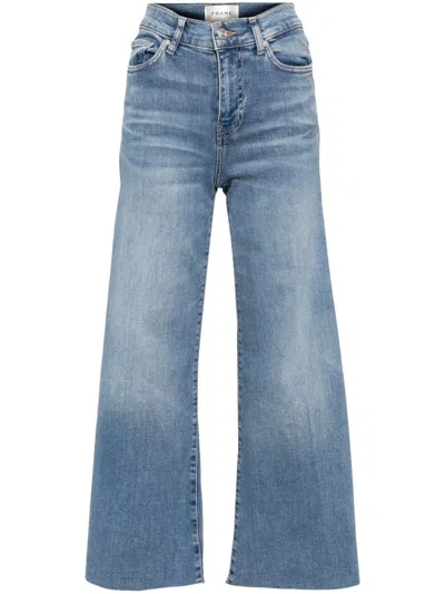Frame 'palazzo Bardot Pocket Slim Fit In Blue