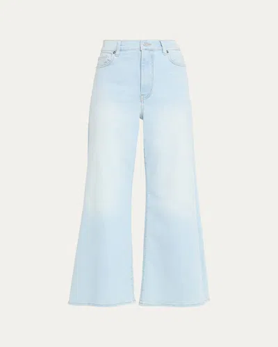 Frame Le Palazzo Crop Jeans In Blue