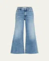 Frame Le Palazzo Crop Jeans In Crave Raw After In Multi