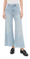 Frame The Slim Palazzo Stretch High-rise Wide-leg Jeans In Tribute Raw After