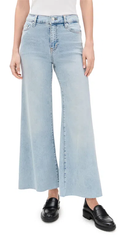 FRAME LE PALAZZO CROP JEANS TRIBUTE RAW AFTER