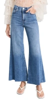 FRAME LE PALAZZO CROP RAW FRAY JEANS DAPHNE BLUE