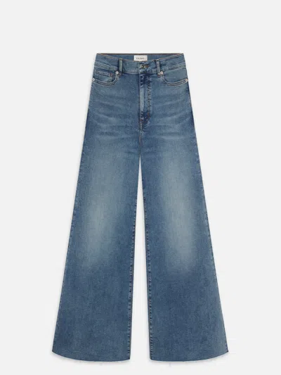 Frame Le Slim Palazzo Wide-leg Jeans In Blue