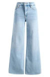 Frame Le Palazzo Crop Wide Leg Jeans In Tribute Raw After
