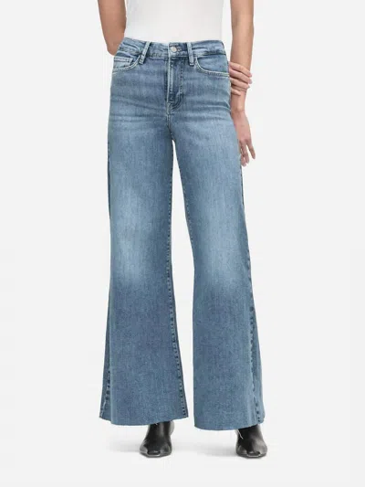 Frame Le Palazzo Cropped Jeans In Daphne Blue