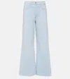 Frame Le Crop Mini Boot Jean In Clarity In Blau