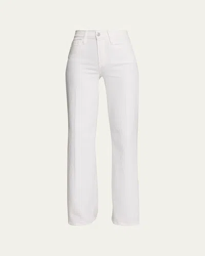 Frame Le Palazzo High-rise Wide-leg Pants In White