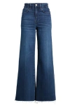 Frame High-rise Flared Jeans In Blue