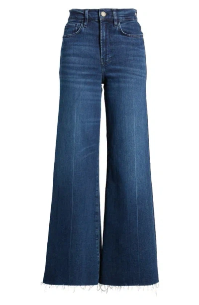 Frame Le Palazzo High Waist Crop Wide Leg Jeans In Calvin