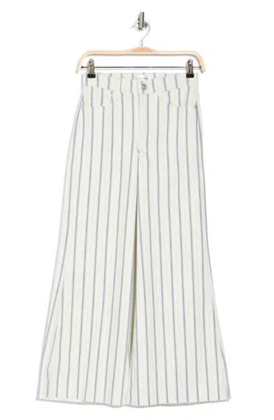 FRAME FRAME LE PALAZZO HIGH WAIST RAW HEM CROP WIDE LEG JEANS