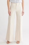 Frame Le Slim Palazzo High Waist Wide Leg Pants In Neutral