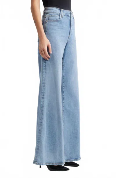 Frame Le Palazzo High Waist Wide Leg Jeans In Lark In Blue