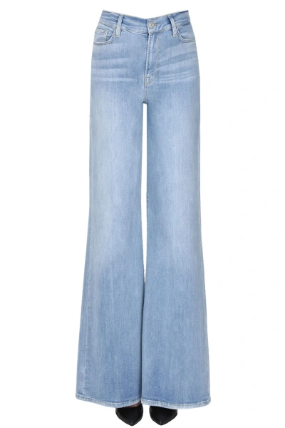 Frame Le Palazzo Jeans In Light Denim