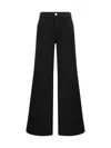 Frame Womens Noir Le Palazzo Wide-leg Stretch-denim Jeans