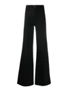 Frame Le Palazzo Crop Jeans In Slow Days In Black