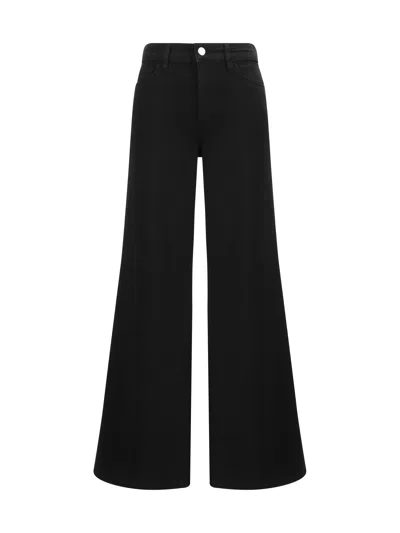 Frame Le Palazzo Pants In Black