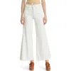 Frame The Seamed Wide Jeans In White