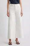 Frame Le Palazzo Wide Leg Crop Jean In Au Natural Clean In Au Natural Clean Raw After