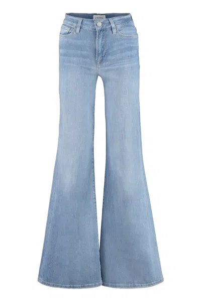 Frame Le Palazzo Wide-leg Jeans In Blue