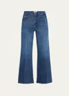 Frame Le Palazzo Wide-leg Raw-hem Cropped Jeans In Calvin