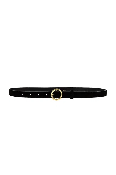 Frame Le Petit Circle Belt In Noir In Black