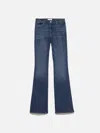 Frame Le Pixie High Flare Jeans In Blue
