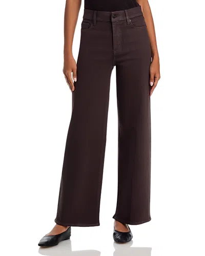 Frame Le Pixie High Rise Slim Palazzo Jeans In Truffle Coated