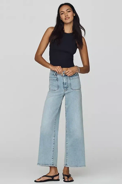 Frame Le Pixie High-rise Wide-leg Jeans In Blue
