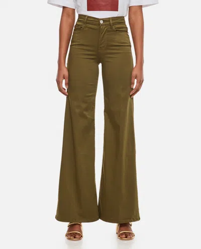 Frame Le Pixie Palazzo Wide-leg Jeans In Green