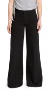 Frame Le Pixie Petite Palazzo Jeans In Film Noir