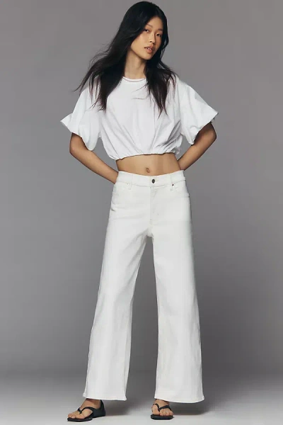 Frame Le Pixie Petite Slim Palazzo Jeans In White