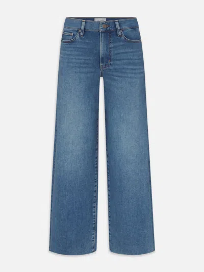 Frame Le Pixie Slim Palazzo Jeans In Blue