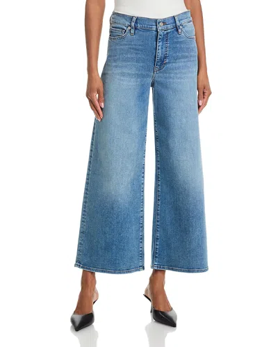 Frame Le Pixie Slim Palazzo Jeans In Gossamer In Blue