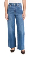 Frame Le Slim Palazzo High Rise Jeans In Crossings In Mermaid