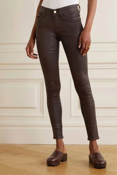 Frame Le Skinny De Jean In Mahogany In Brown