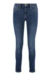 Frame Woman Jeans Blue Size 30 Cotton, Polyester, Elastane In Navy