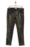 Frame Le Skinny De Jeanne Leather Pants In Washed Black
