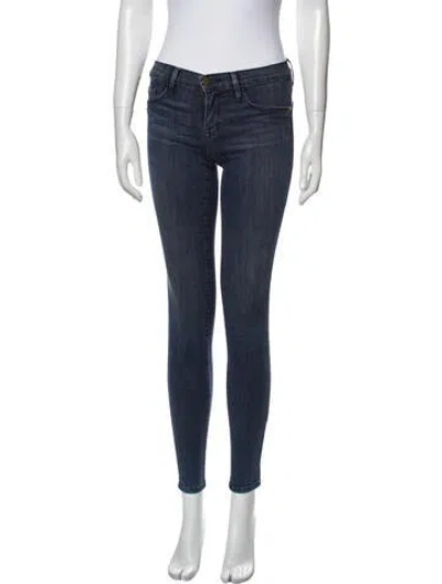 Pre-owned Frame Le Skinny De Jeanne Skinny Leg Jeans In Blue