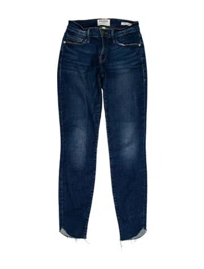 Pre-owned Frame Le Skinny De Jeanne Skinny Leg Jeans In Blue