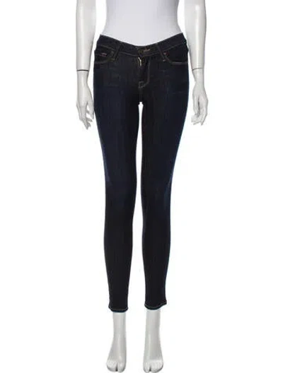 Pre-owned Frame Le Skinny De Jeanne Skinny Leg Jeans In Blue
